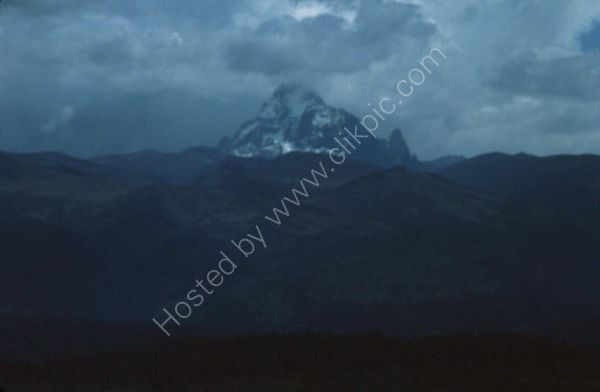 Evening View of Mount Kenya from Mount Kenya Safari Club, Nanyuki